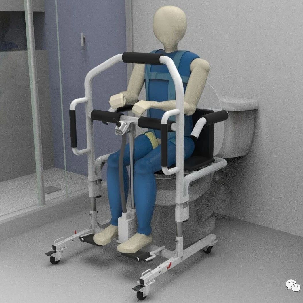 【医疗器械】医院病人上厕所辅助椅子模型3D图纸 STEP IGS格式