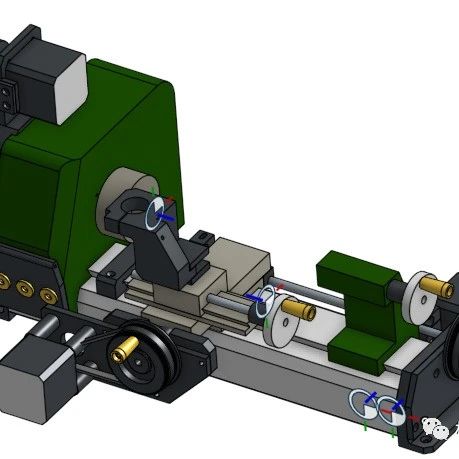 【工程机械】Proxxon E-150E CNC车床基本结构3D图纸 STEP格式