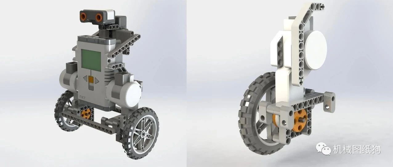 【机器人】NXTway-GS双轮平衡机器人3D数模图纸 Solidworks设计 附STEP