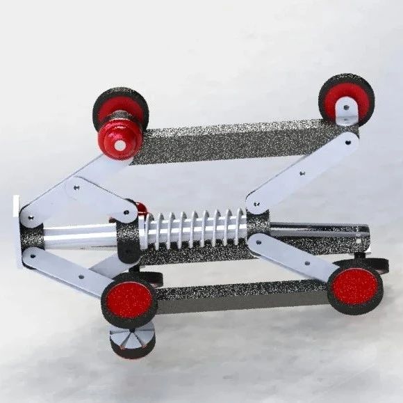 【机器人】管内检测机器人简易结构3D图纸 Solidworks设计