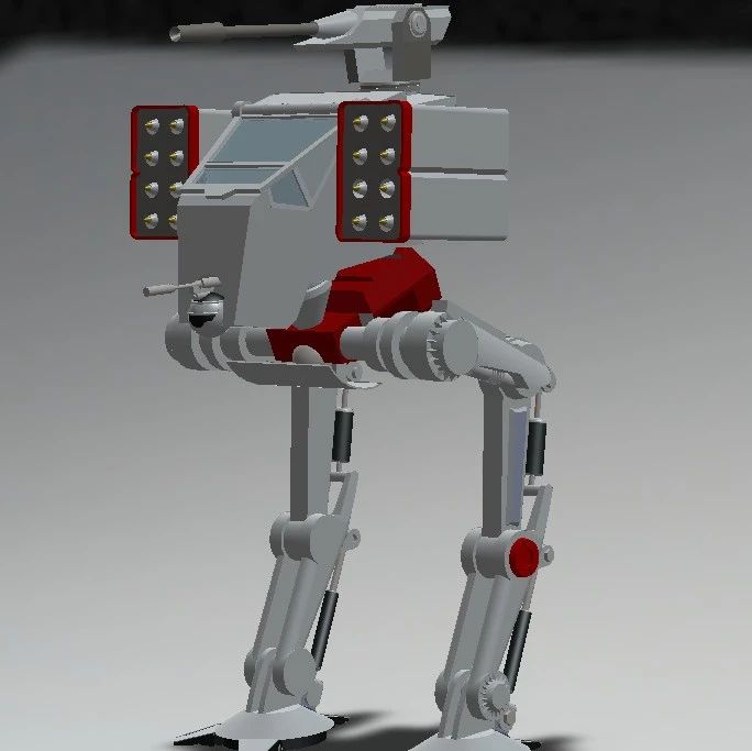 【机器人】AT-ST Mod星战机器人3D数模图纸 Solidworks设计