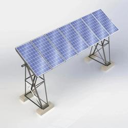 【工程机械】太阳能电池板支撑结构3D图纸 Solidworks设计