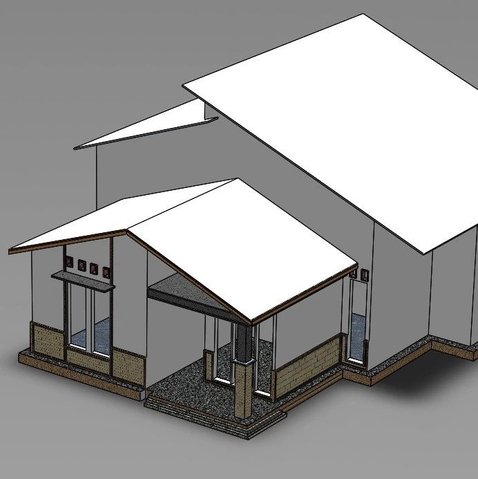 【生活艺术】Home简易小别墅模型3D图纸 Solidworks设计