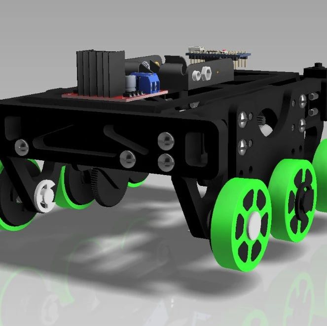 【工程机械】Arduino Nano和L298电机驱动器小车3D图纸 STP格式