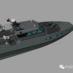 【海洋船舶】border-patrol巡逻艇造型3D图纸 RHINO设计 3dm STP