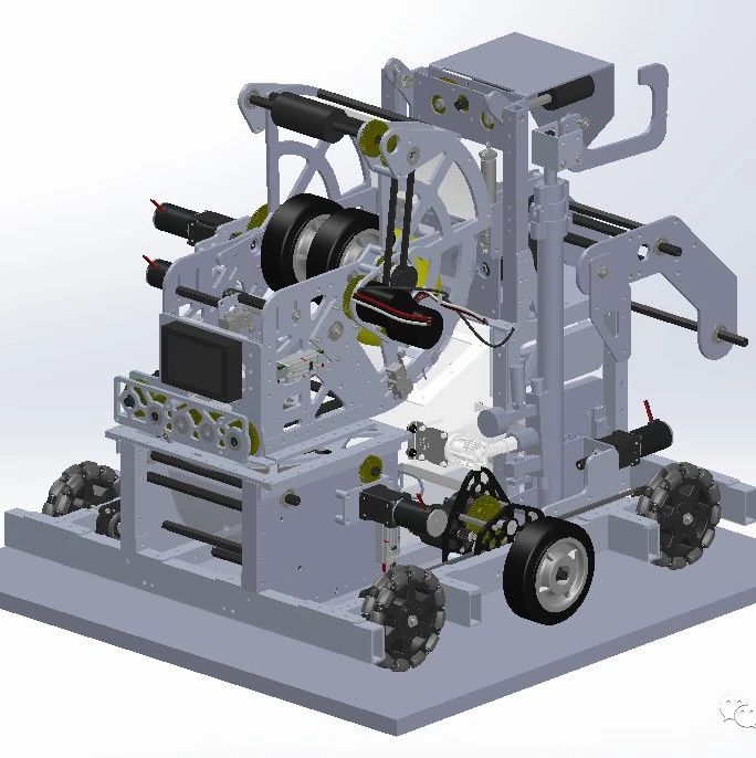 【机器人】 机器人车3D图纸 Solidworks设计