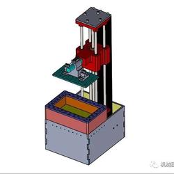 【工程机械】SLA 3D打印机简单结构3D图纸 Solidworks设计 附STEP