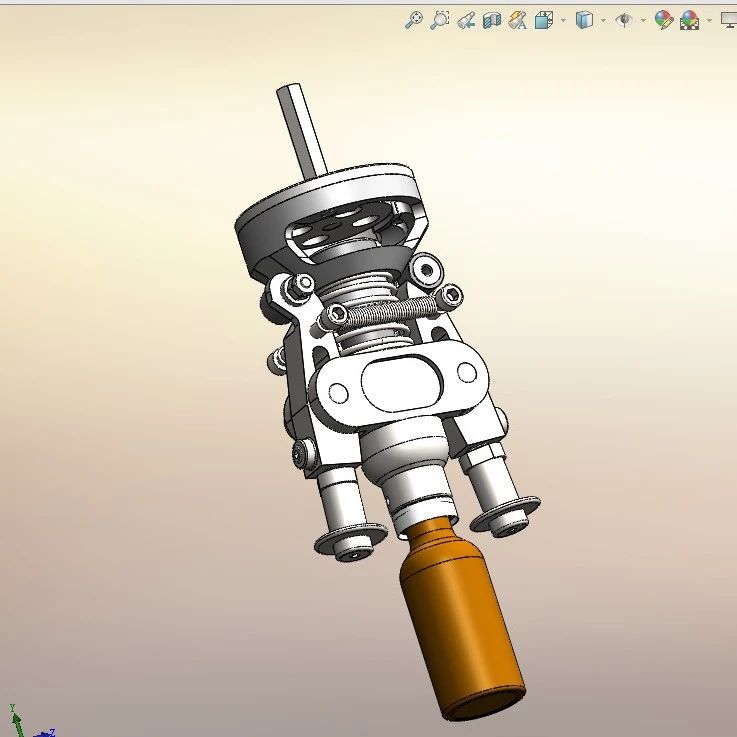【非标数模】Grafador瓶子旋盖机构3D图纸 Solidworks设计