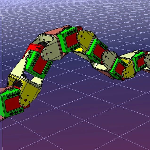 【机器人】snake蛇形关节机器人模型3D图纸 IGS格式