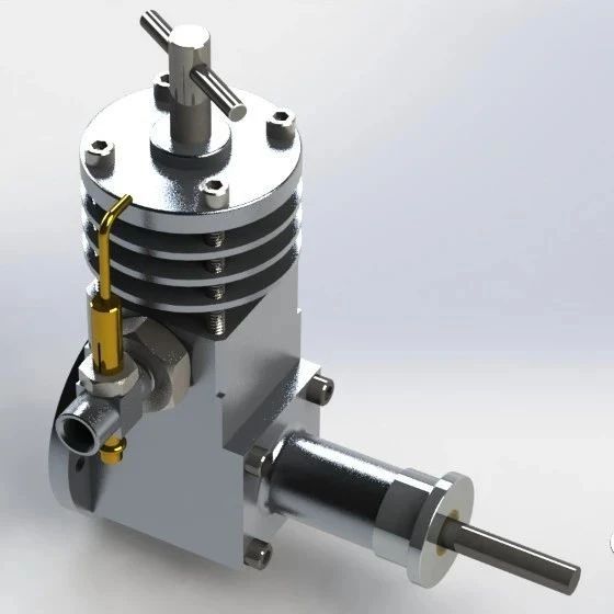 【发动机电机】ball-aero单缸引擎模型3D图纸 Solidworks设计