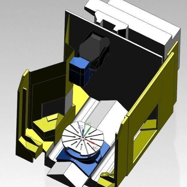 【工程机械】德玛吉车削中心简易模型3D图纸 x_t stp格式