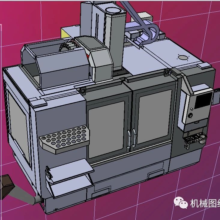 【工程机械】Haas 哈斯 VF-4 立式数控加工中心模型3D图纸 STEP格式