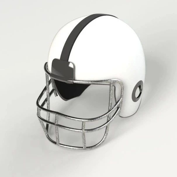 【生活艺术】简易橄榄球头盔3D数模图纸 Solidworks设计