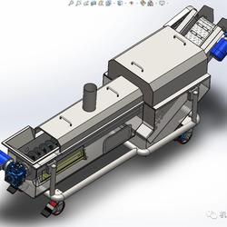 【非标数模】mf-100 FRYER油炸设备3D图纸 Solidworks设计
