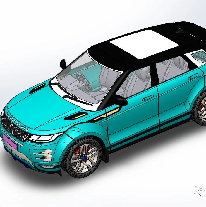 【汽车轿车】Range Rover Evoque 2020 SUV轿车模型3D图纸 