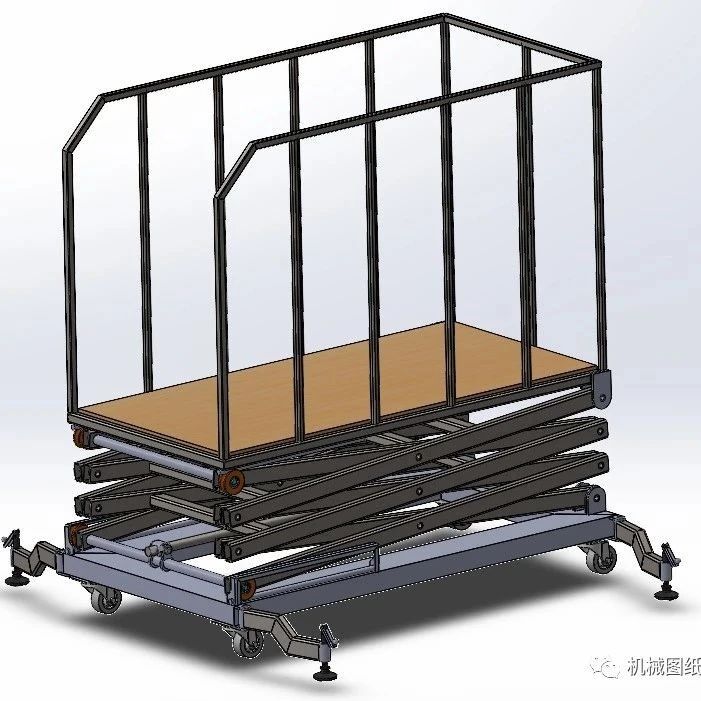 【工程机械】MANLIFT 1300 x 650移动升降机3D图纸 STEP格式