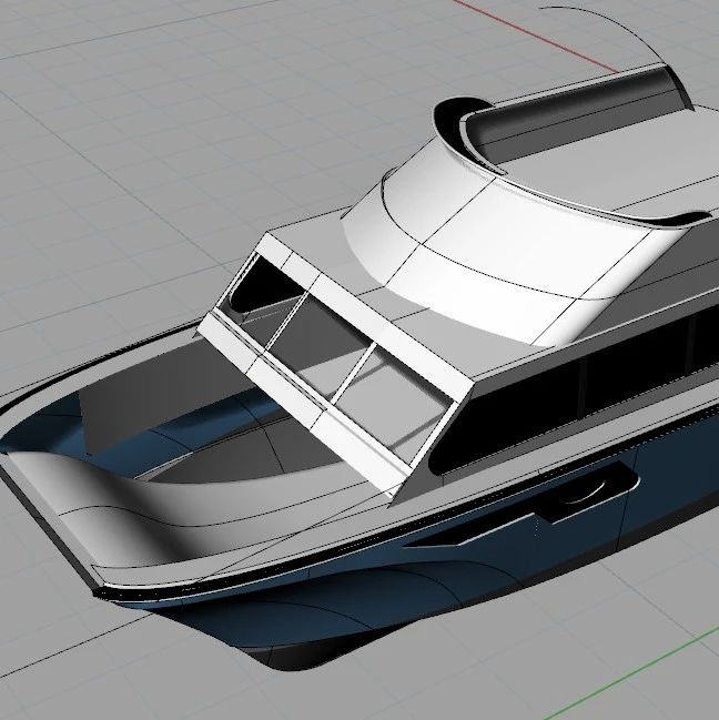 【海洋船舶】Catamaran bangunan双体船造型3D图纸 RHINO设计