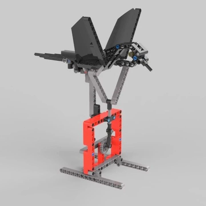 【精巧机构】lego齿轮传动飞鸟拼装模型3D图纸 STEP格式