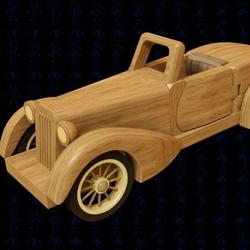 【生活艺术】保时捷木制玩具模型3D图 多种格式