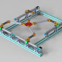 【机器人】3-DOF Parallel三自由度并联机器人3D图纸 STEP格式