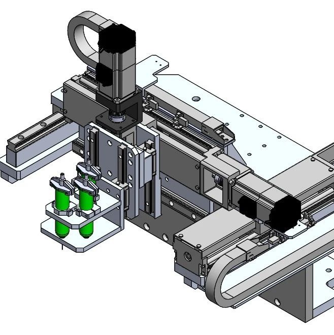 【工程机械】3-axis bonding三轴键合机构3D图纸 x_t格式