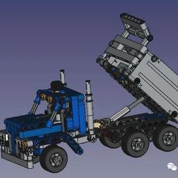 【工程机械】LEGO 42023建筑工程车拼装模型3D图纸 STEP格式