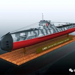 【海洋船舶】U-4816核潜艇模型3D图纸 STP格式