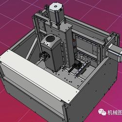 【工程机械】CNC Router数控雕刻机3D数模图纸 STEP格式