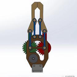 【机器人】robotic-arm-gripper机械臂夹持机构3D图纸 Solidworks设计