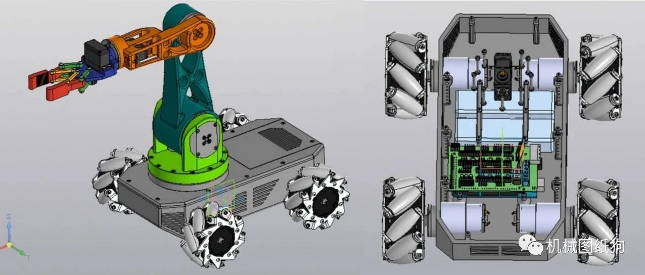 【机器人】SB大学生机器人麦克纳姆轮小车3D图纸 STP格式