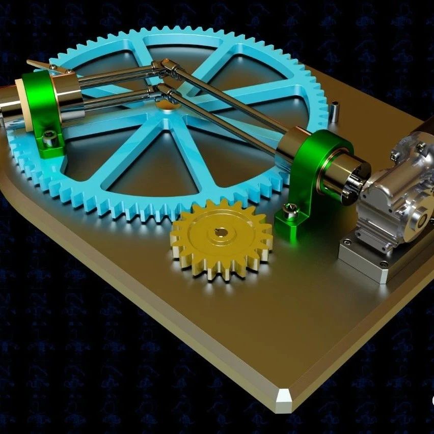 【生活艺术】可变角传动机关模型3D图 多种格式