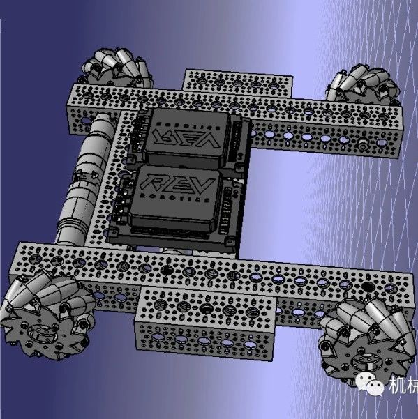【机器人】liontech-chassis麦克纳姆轮小车底盘3D图纸 STP格式