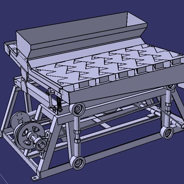 【农业机械】小型稻谷分离机3D数模图纸 STEP格式