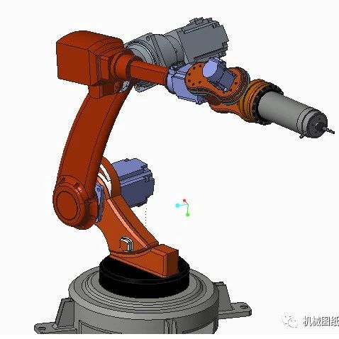 【机器人】六轴铰接式铣削机器人3D图纸 IGS格式