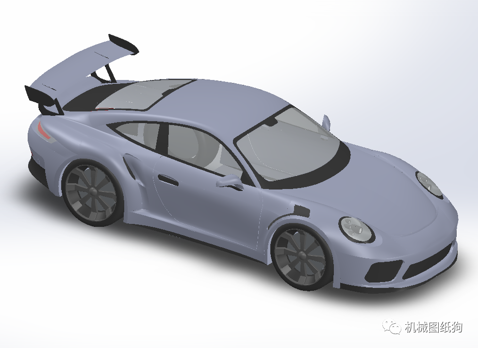 【汽车轿车】porsche 911 gt3跑车简易外壳3D数模图纸 Solidworks设计_汽车_SolidWorks-仿真秀干货文章