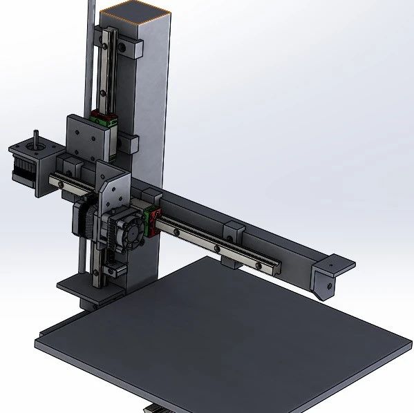 【工程机械】3d printer 3d打印机结构模型3d图纸 step x_t格式