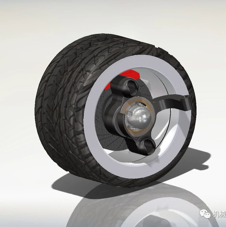 【工程机械】bandicam轮胎轮毂模型3D图纸 Solidworks设计