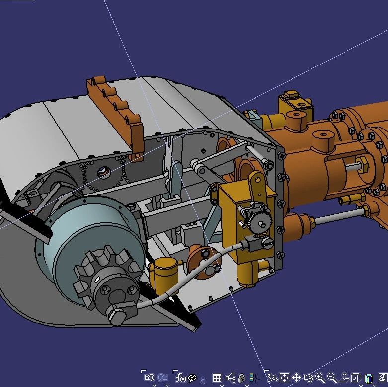 【发动机电机】SA-611蒸汽汽车发动机3D数模图纸 STEP格式