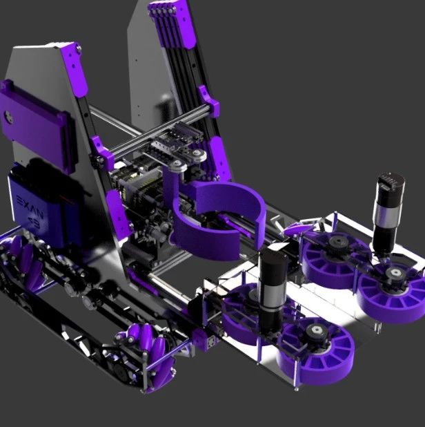 【机器人】kraken麦克纳姆轮机器人车3D图纸 STP格式