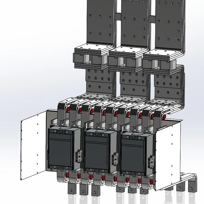 【工程机械】ABB af750 线圈接触器3D模型图纸 STEP格式
