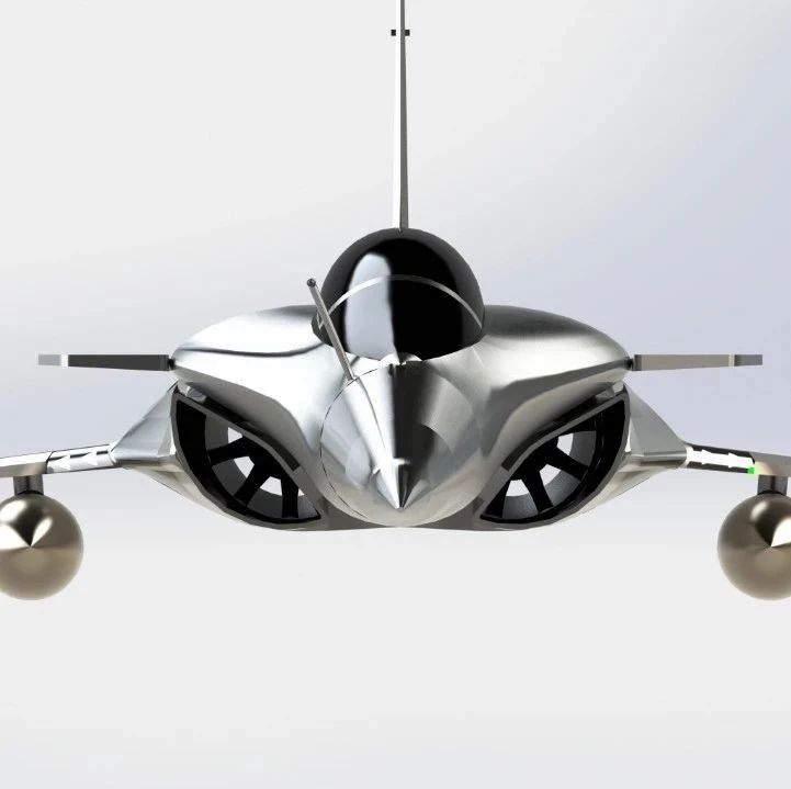 【飞行模型】Rafel jet战斗机模型3D图纸 Solidworks设计