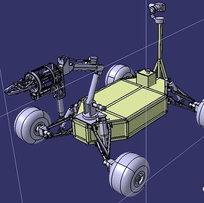 【机器人】cranseds 2020四轮机械手小车3D图纸 STP格式