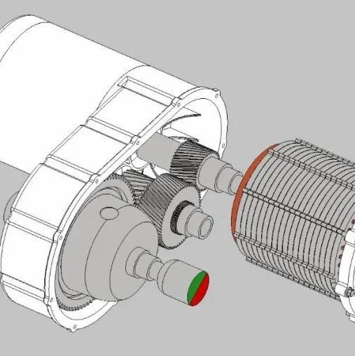 【发动机电机】Tesla Model S汽车电动机3D数模图纸 STP格式
