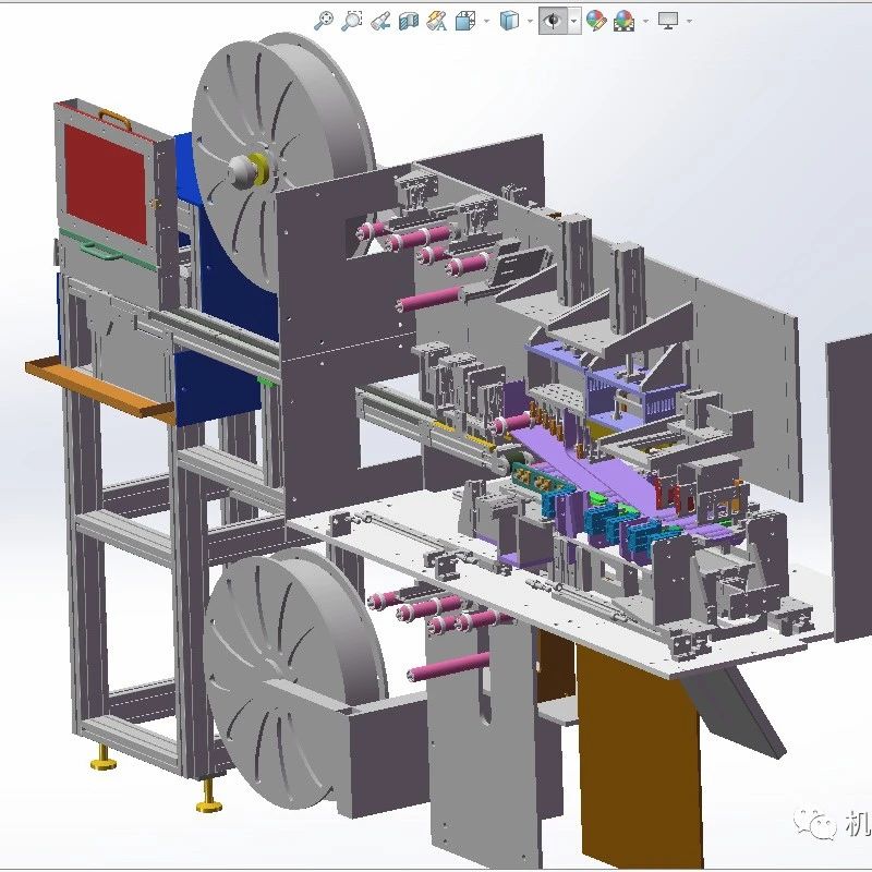 【非标数模】电池包装机3D数模图纸 Solidworks设计