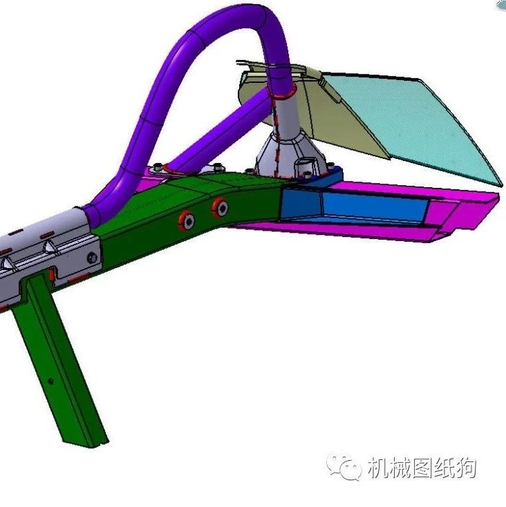 【工程机械】rollbar-spider车防滚架3D数模图纸 CATIA设计 IGS格式