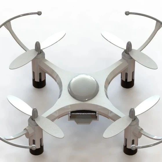 【飞行模型】Helicute H107R X-drone四轴飞行器无人机造型3D图纸 