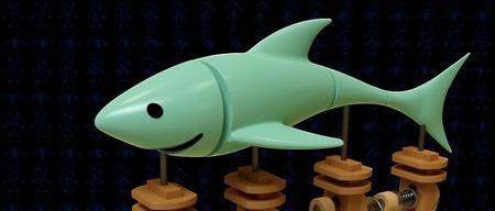【生活艺术】游动鲨鱼玩具模型3D图纸 多种格式