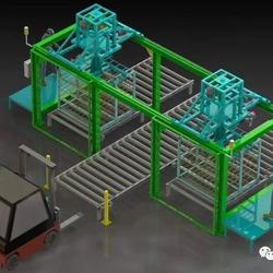 【工程机械】auto-conveyor自动输送系统3D图纸 x_t格式