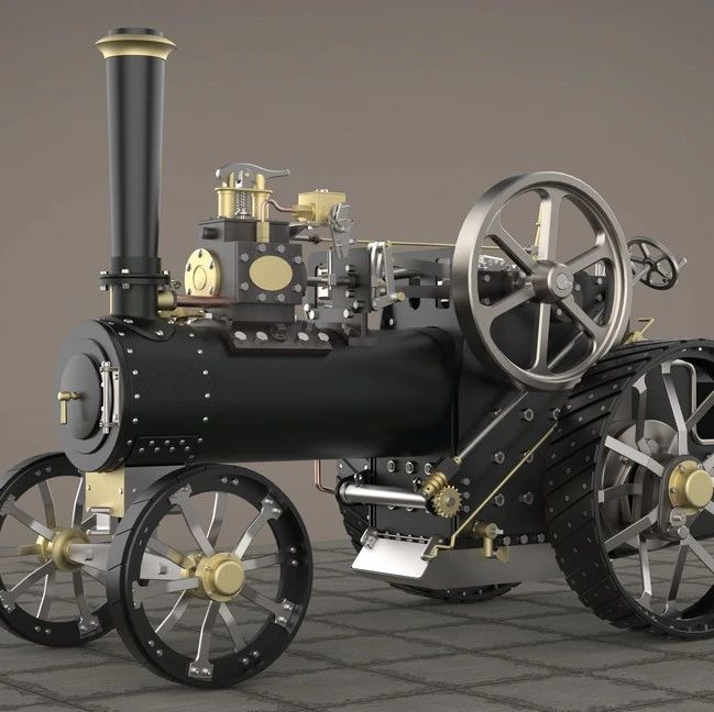 【其他车型】minnie metric蒸汽机模型3D图纸 IGS格式