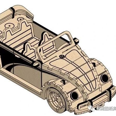 【汽车轿车】老爷车拼装玩具模型3D图纸 Solidworks设计